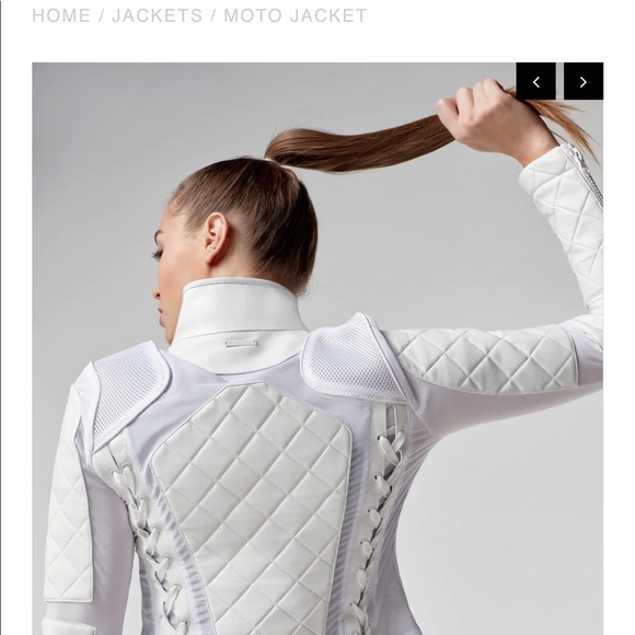 COPY - NWT Blanc Noir Suede Mesh Moto Jacket - Picture 2 of 8